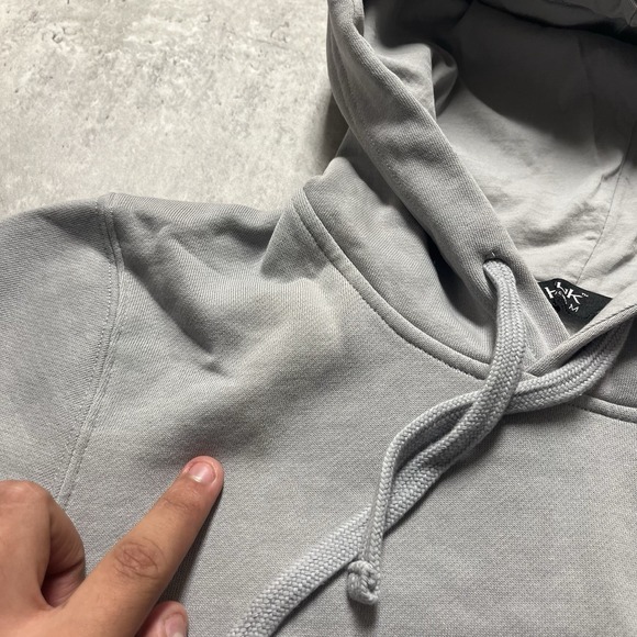 Huk Fishing Hoodie Sweatshirt Mens M Gray Faded Distressed Hooded Soft - Picture 4 of 12